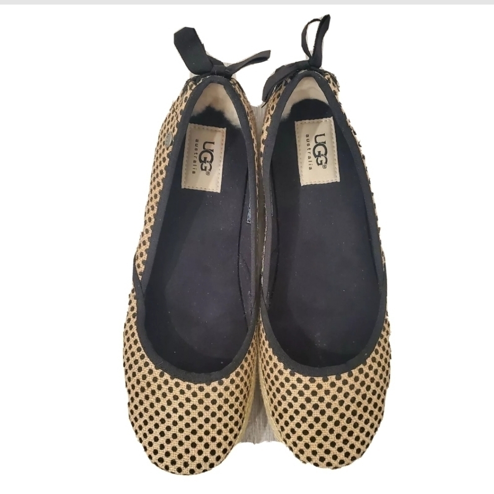 UGG Australia Indah Burlap Flats Slip on